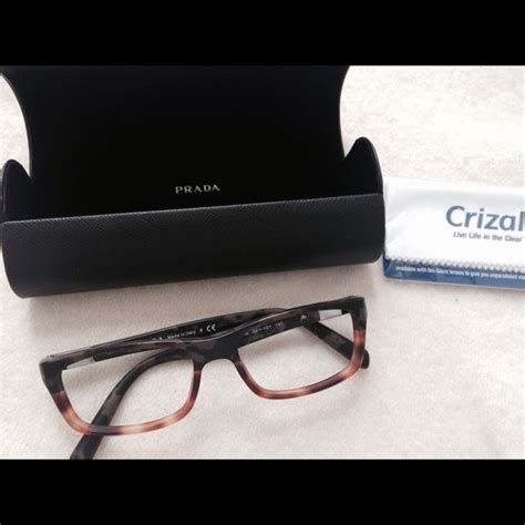 prada camo eyeglasses|More.